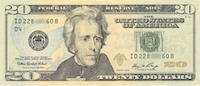 Single $20 bill alt text